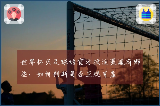 世界杯买足球的官方投注渠道有哪些，如何判断是否正规可靠